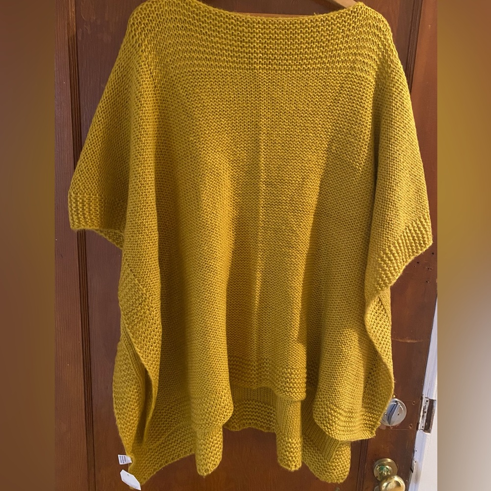 Soft solid colour bohemian style poncho